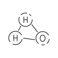 icono línea agua. soltar líquido bebida vector pictogramas aislado en un blanco antecedentes.