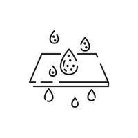 water line icon. Drop liquid drink vector pictograms isolated on a white background.