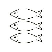 Sea food line icon. White meat restaurant. Editable vector of fish line icon. Trendy stroke signs for website, apps and UI. Premium of fish thin line icon.