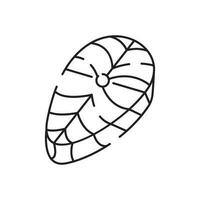 Sea food line icon. Fish restaurant and White meat. Fresh salmon fish icon in thin line style. vector