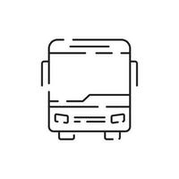 Public transport. Bus line icon vector. Traffic symbol and travel. vector