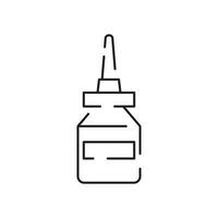 Medical preparats or drug flat line icon. Medicine and Emergency stroke vector drug element. Simple vector pharmacy and health line icon hospital.