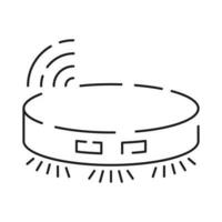 Collection of smart house linear icons - control of lighting, heating, air conditioning. Set of home automation and remote monitoring symbols drawn with thin contour lines. Vector illustration.