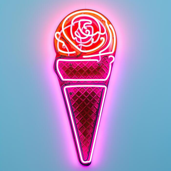 Neon Ice Cream Stock Photos, Images and Backgrounds for Free Download