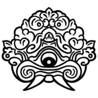 Barong bali traditional patra vector