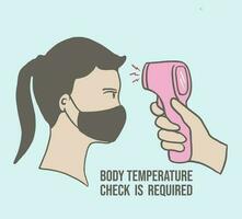 Body check temperature vector