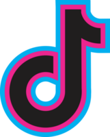 social medios de comunicación Tik Tok logo png