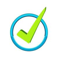 checkmark icon design vector