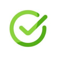 checkmark icon design vector