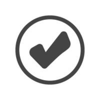 checkmark icon design vector