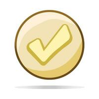 checkmark icon design vector