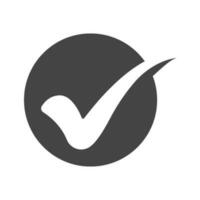marca de verificación icono diseño vector