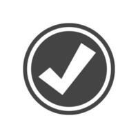 marca de verificación icono diseño vector