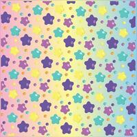 Cute seamless pattern children's theme stars colorfully on a light background. Vector illustration for kids Pattern suitable for posters, postcards, fabric or wrapping paper