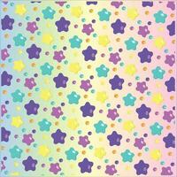 Cute seamless pattern children's theme stars colorfully on a light background. Vector illustration for kids Pattern suitable for posters, postcards, fabric or wrapping paper