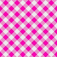 Pink checkered pattern for the background. Pink and white checkered pattern for fabric attern. vector