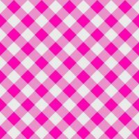 Pink checkered pattern for the background. Pink and white checkered pattern for fabric attern. vector