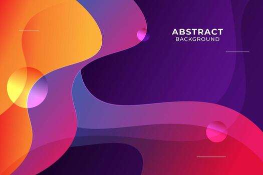 Dynamic modern colorful fluid style background vector