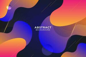 Dynamic modern colorful fluid style background vector