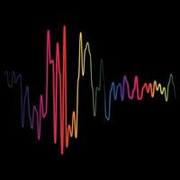 Equalizer, audio, sound wave logo vector