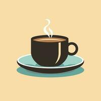 café taza vector logo diseño, prima café tienda logo. café jarra icono, café ilustración icono