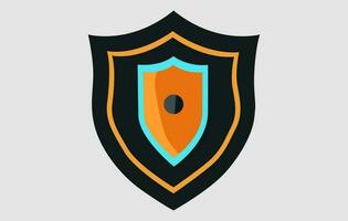 Security Shield With Padlock logo,Shield security with lock symbol. Protection, safety, password security vector icon illustration