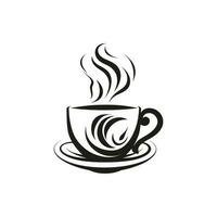 café taza vector logo diseño, prima café tienda logo. café jarra icono, café ilustración icono