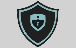 Security Shield With Padlock logo,Shield security with lock symbol. Protection, safety, password security vector icon illustration