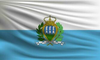 Vector flag of San Marino