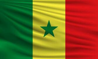 Vector flag of Senegal