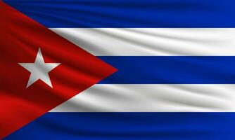 Vector flag of Cuba