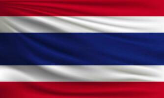 Vector flag of Thailand