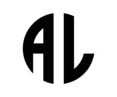 Alabama letra logo diseño vector modelo