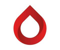 Blood drop logo design template. Red color vector illustration. Drop of blood.