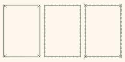 A set of beautiful frames vector