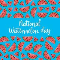 National Watermelon Day vector