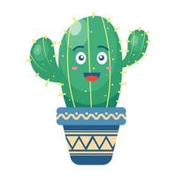 cute cactus design vector