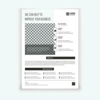 Minimal corporate business flyer vector template