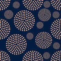 seamless abstract pattern of circles with rectangular elements on the background vector