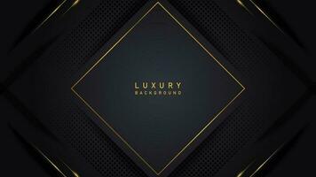 abstract luxury modern black background with gold frame. luxury elegant theme design vector illustration EPS10