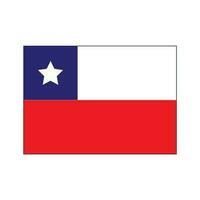 Chile bandera ilustración vector