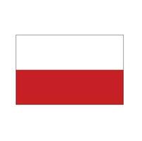 Polonia bandera gratis vector