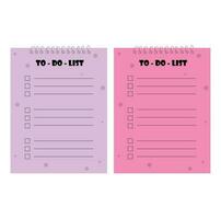 To-Do-List Set Vector Illustration Free Vector