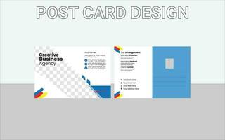 Corporate postcard design template. amazing and modern postcard design. stylish corporate postcard design bundle vector