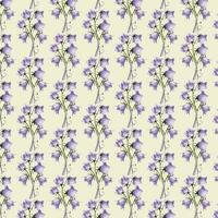 Vector white and blue seamless roses pattern in retro style with trailing vines and large flowers suitable for fabric or interior design