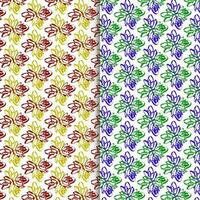 Free vector flower seamless pattern background. elegant texture for backgrounds.