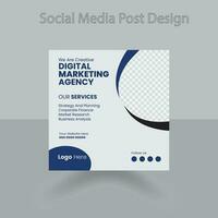 Set of Editable square business web banner design template.  Suitable for social media post, instagram story and web ads. Vector illustration with Space to add pictures.