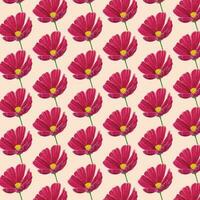 Vector white and blue seamless roses pattern in retro style with trailing vines and large flowers suitable for fabric or interior design
