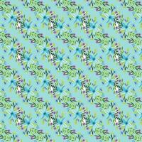 Vector white and blue seamless roses pattern in retro style with trailing vines and large flowers suitable for fabric or interior design