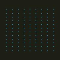 Abstract business, science or technology vector background. Blue squares on black background. Neon blue elements. Dots technology grid.